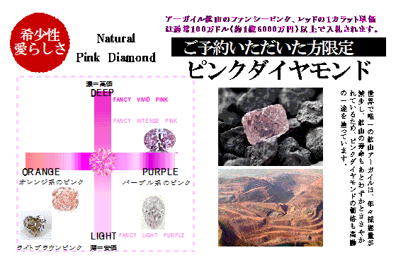 ピンクダイヤモンド緊急入荷！ - 茨城県桜川市・筑西市の宝石店 